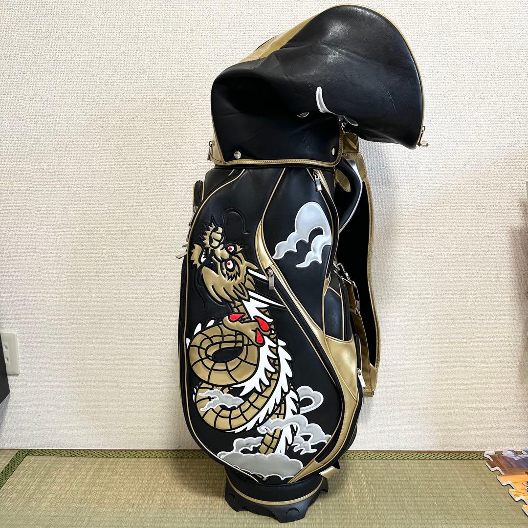 激レア 和柄本舗×二木ゴルフ 龍デザイン キャディバッグ 9.0型 限定モデル