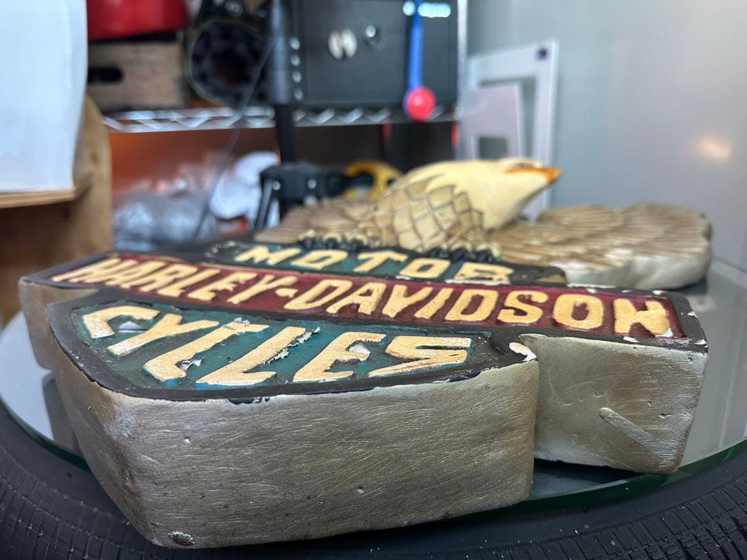 ハーレーダビッドソン‼️アンティーク‼️鷲の彫刻‼️66㎝‼️