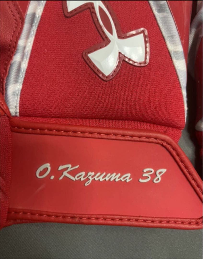 超希少‼️巨人　岡本和真選手　38番最終年　実使用‼️バッティンググローブ