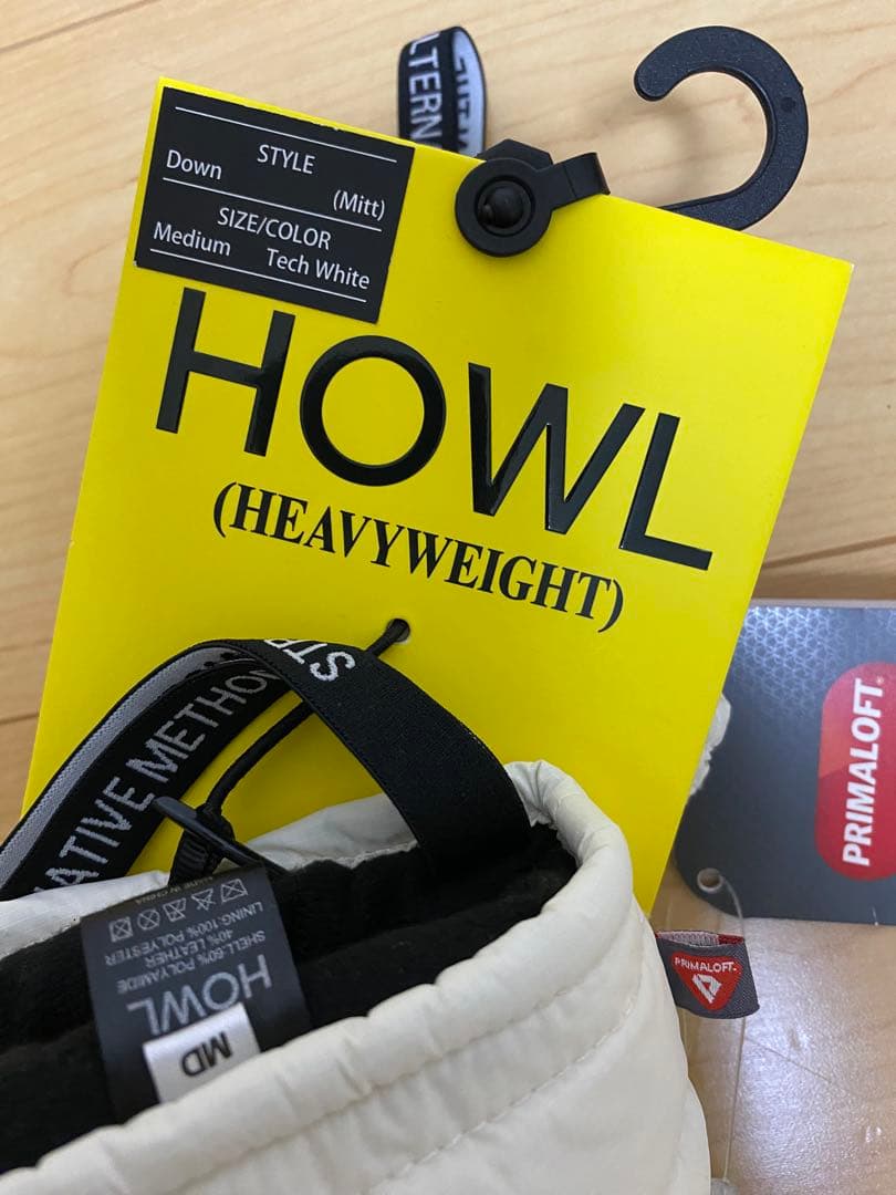新品 HOWL ハウル DOWN MITT ダウンミット グローブ プリマロフト