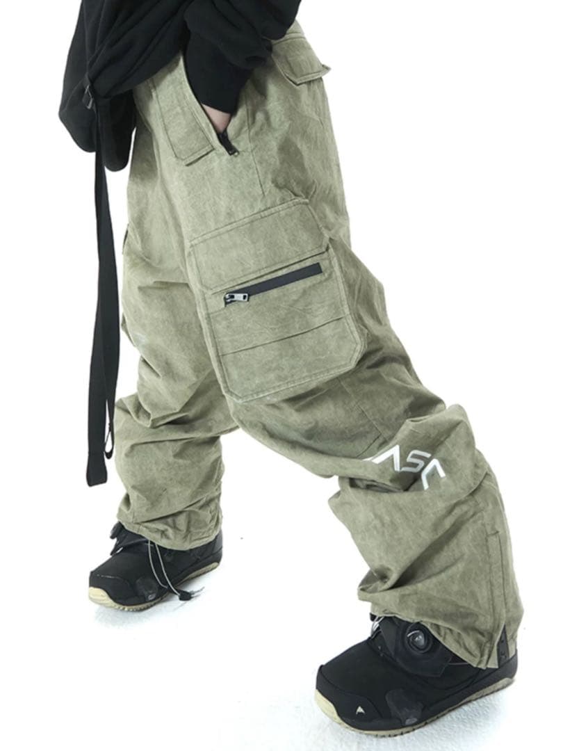 スキーパンツ S 男女兼用 カーキ 新品未使用