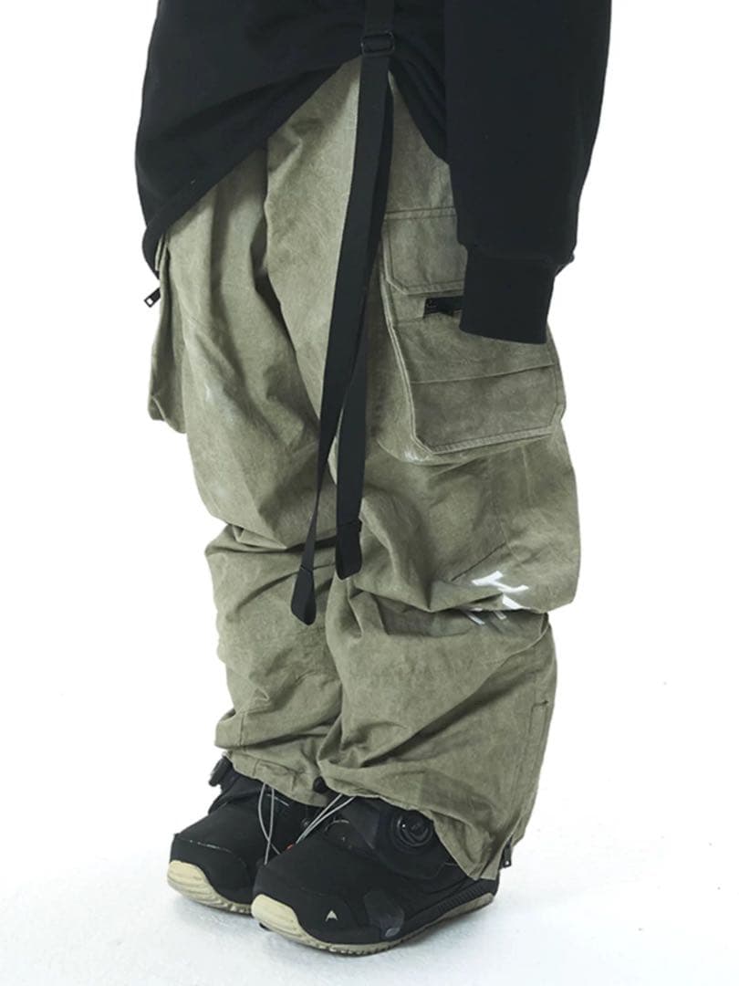 スキーパンツ S 男女兼用 カーキ 新品未使用