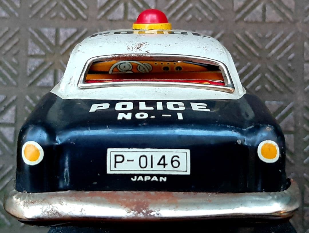 ブリキ パトカー police car レトロ ヴィンテージ tin ミニカー