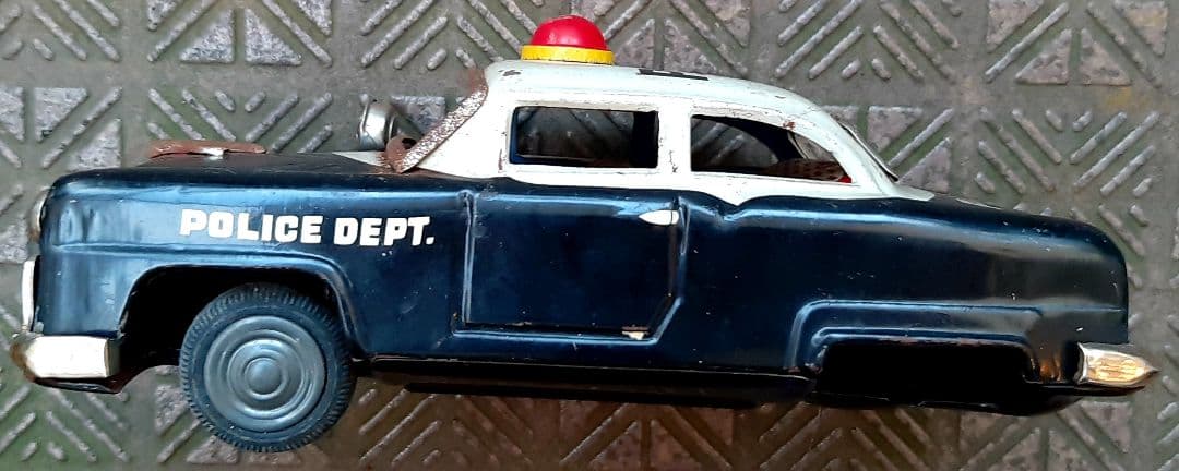 ブリキ パトカー police car レトロ ヴィンテージ tin ミニカー