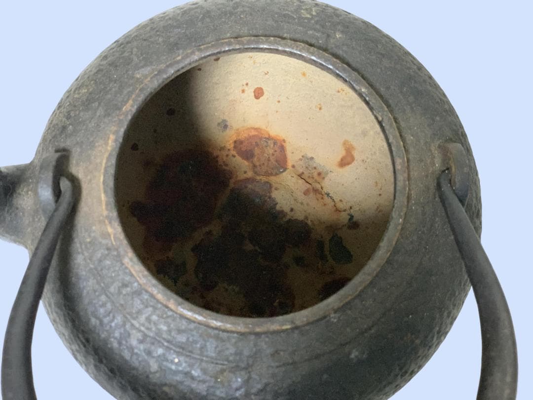 M7791 鉄瓶 龍文堂造 レトロ 約1.8Kg