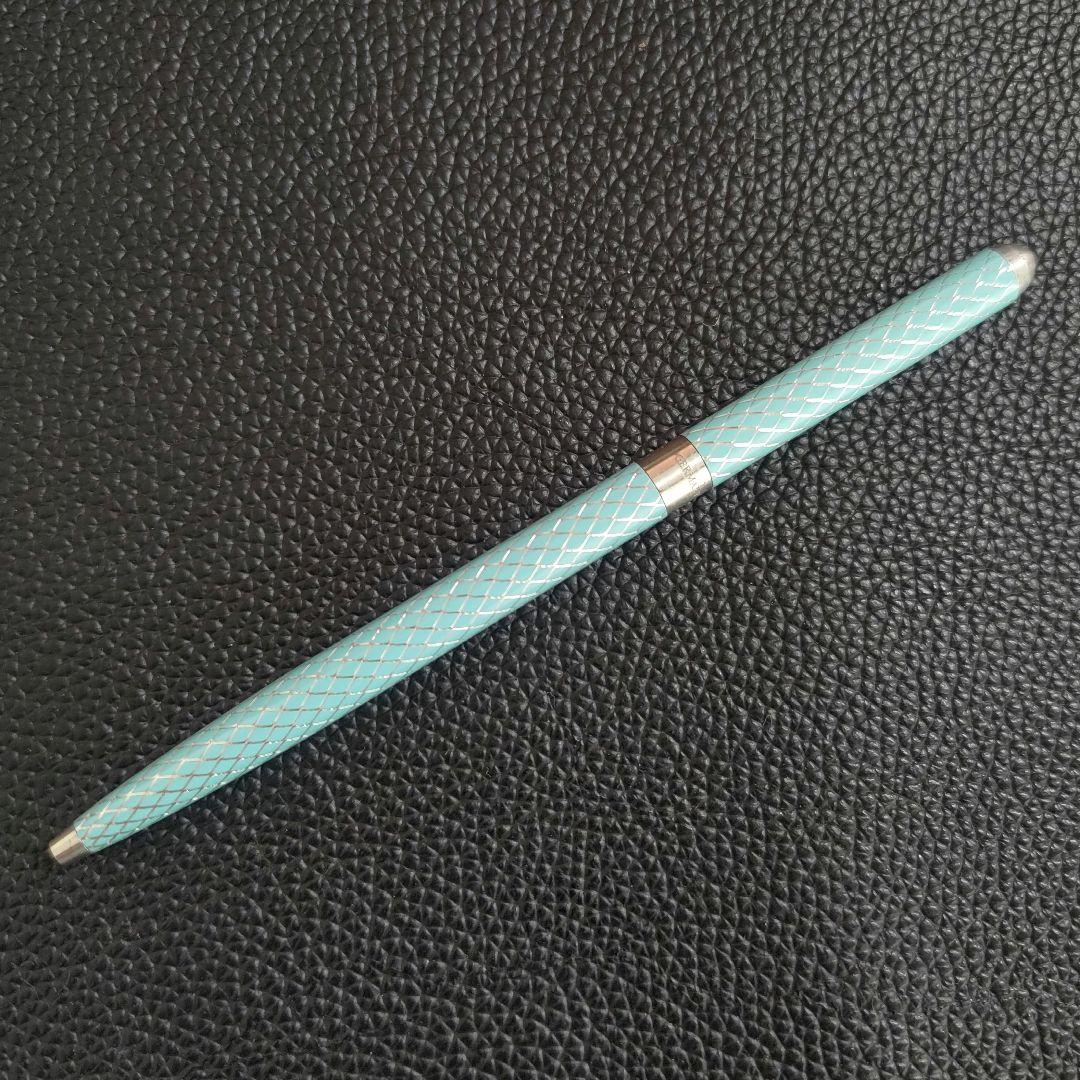 希少 ティファニー ボールペン ダイヤモンドテクスチャー SV925 銀製