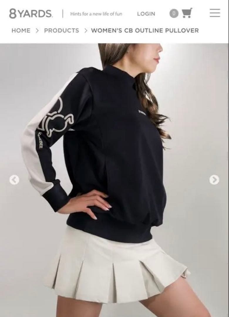 8YARDS モックネックプルオーバー