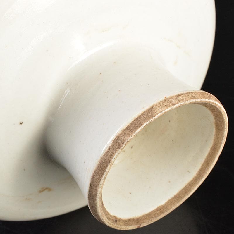 中国　大清光緒年製　粉彩山水文　高足盤　N　R6782E