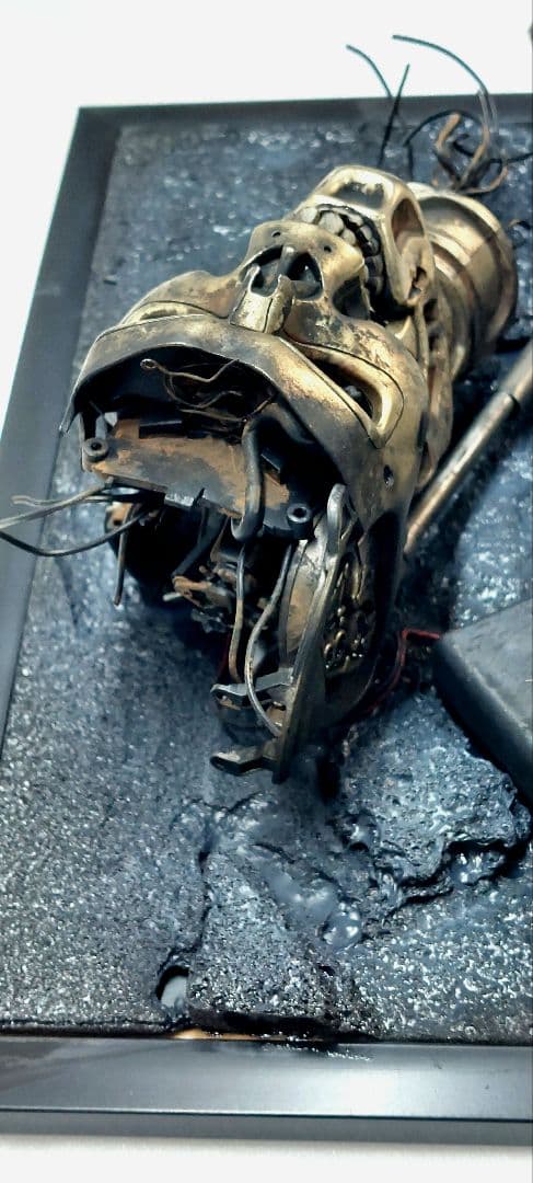 1/2 スケール　アシェット製 エンドスカル、エンドアーム焼損傷 残骸ジオラマ