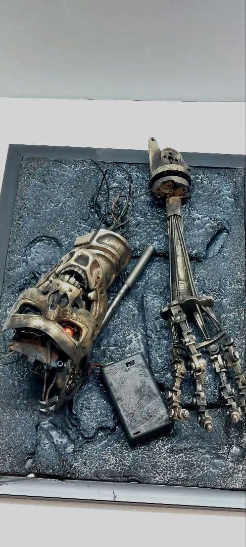 1/2 スケール　アシェット製 エンドスカル、エンドアーム焼損傷 残骸ジオラマ