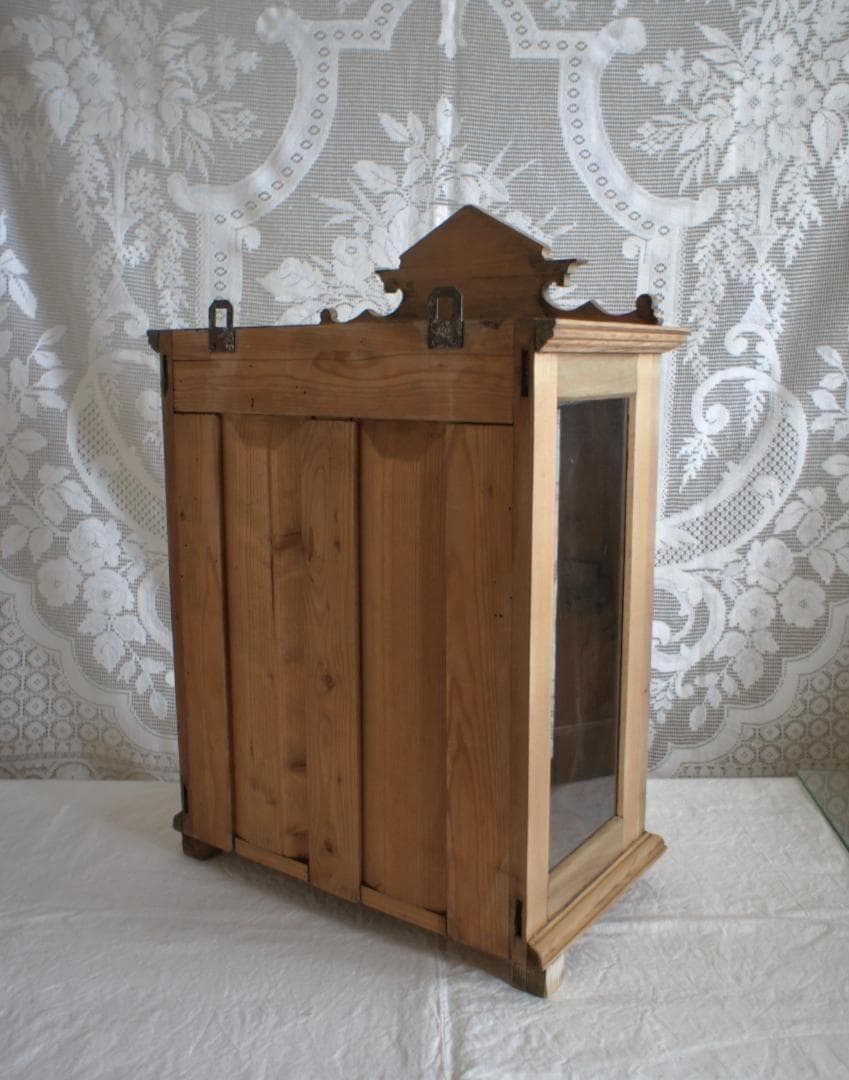 フランスアンティーク　飾り棚　キャビネット　ガラスケース　PARIS