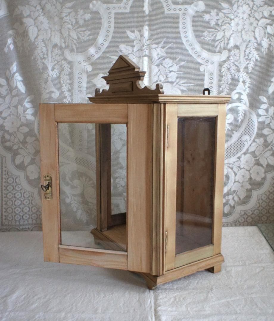 フランスアンティーク　飾り棚　キャビネット　ガラスケース　PARIS