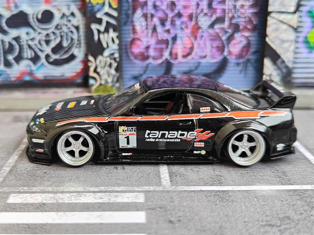 ホットウィールカスタム 日産 R33 GTR フルエアロ ☆深リム☆トミカ改造n