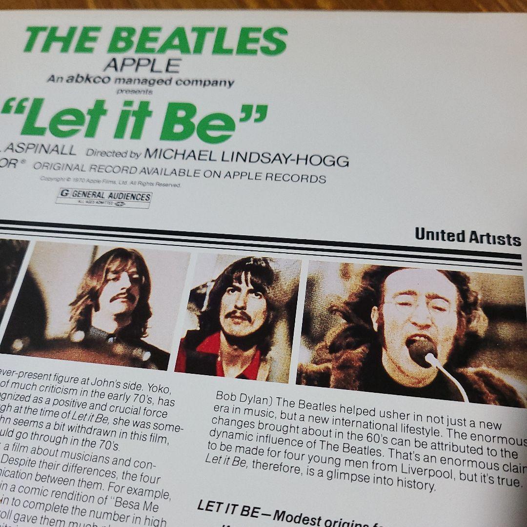 超貴重‼️輸入レーザーディスク盤「レット・イット・ビー」ビートルズ