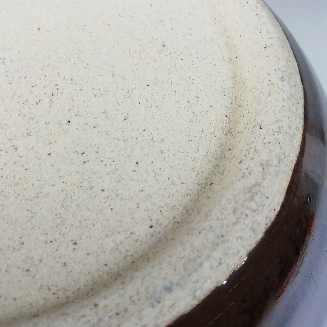 Ｔ２１２　建水　『膳所焼』『輪花　建水』『淡海ぜぜ陽炎園造』　共箱　茶道具