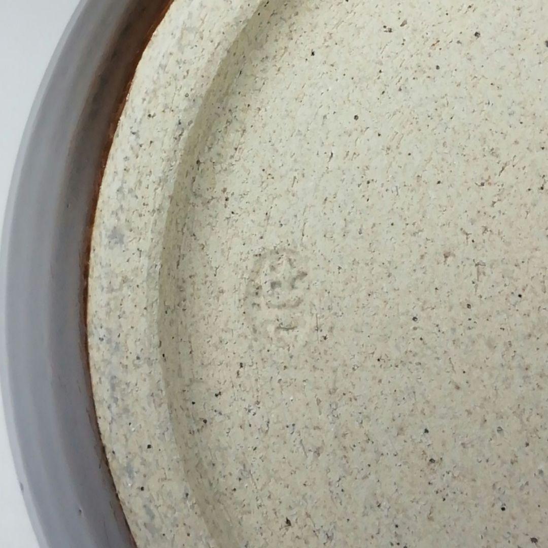 Ｔ２１２　建水　『膳所焼』『輪花　建水』『淡海ぜぜ陽炎園造』　共箱　茶道具