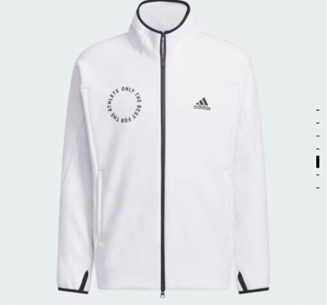 【新品タグ付】アディダス　白シンプルジャケット スポーツウェア Ｌサイズ