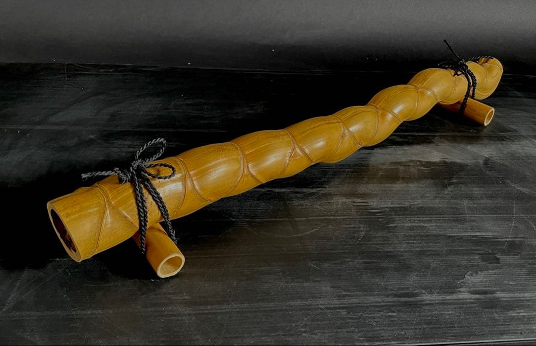 「母」 亀甲竹 結界 竹 紙箱 茶道具 風炉先 煎茶 （Ｂ）