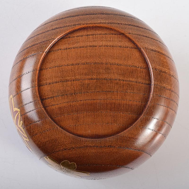 茶道具　雲錦蒔絵　木地棗　裏千家十一代精中宗室（玄々斎）極め箱　M　R7663