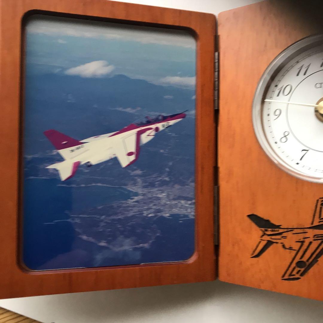 空自Tー4 卓上時計　川崎重工T-4完納式記念品