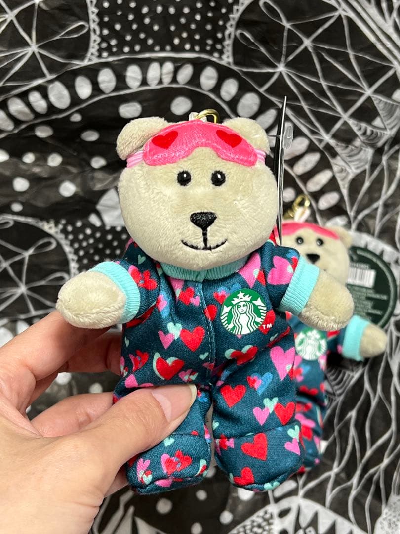 スターバックス　メキシコ　バレンタイン　ミニベアリスタ　キーチェーン　セット