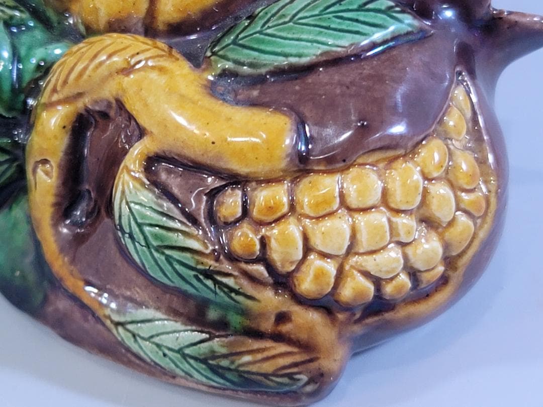 中国 三彩 柘榴 筆洗 文房具 古美術 DT250