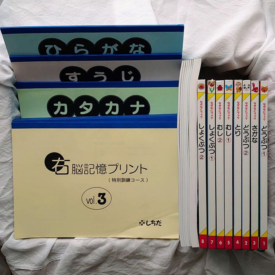 七田 しちだ 右脳記憶プリント せんがきプリント 家庭保育園 なぜなにブック 等