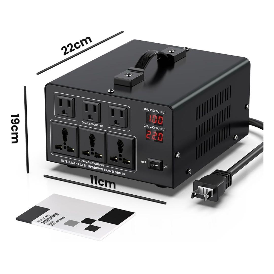 3000W 変圧器 アップトランス ダウントランス 100V から 220V