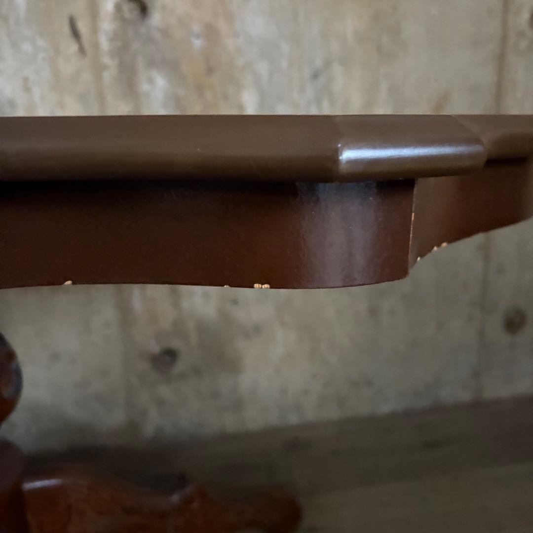 イタリア　象嵌センターテーブル　ヴィンテージ　彫刻装飾