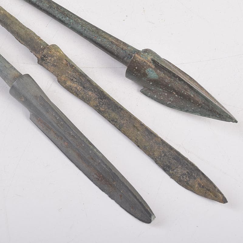 なみなみ　中国　古銅青銅　鏃　矢尻　8点まとめて　D　8894