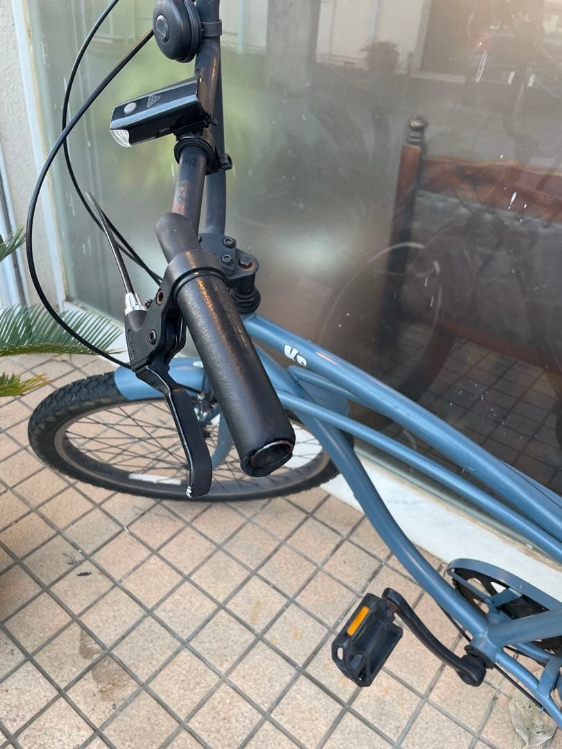 グレー ビーチクルーザー KB 自転車本体　レインボー　24インチ　おしゃれ