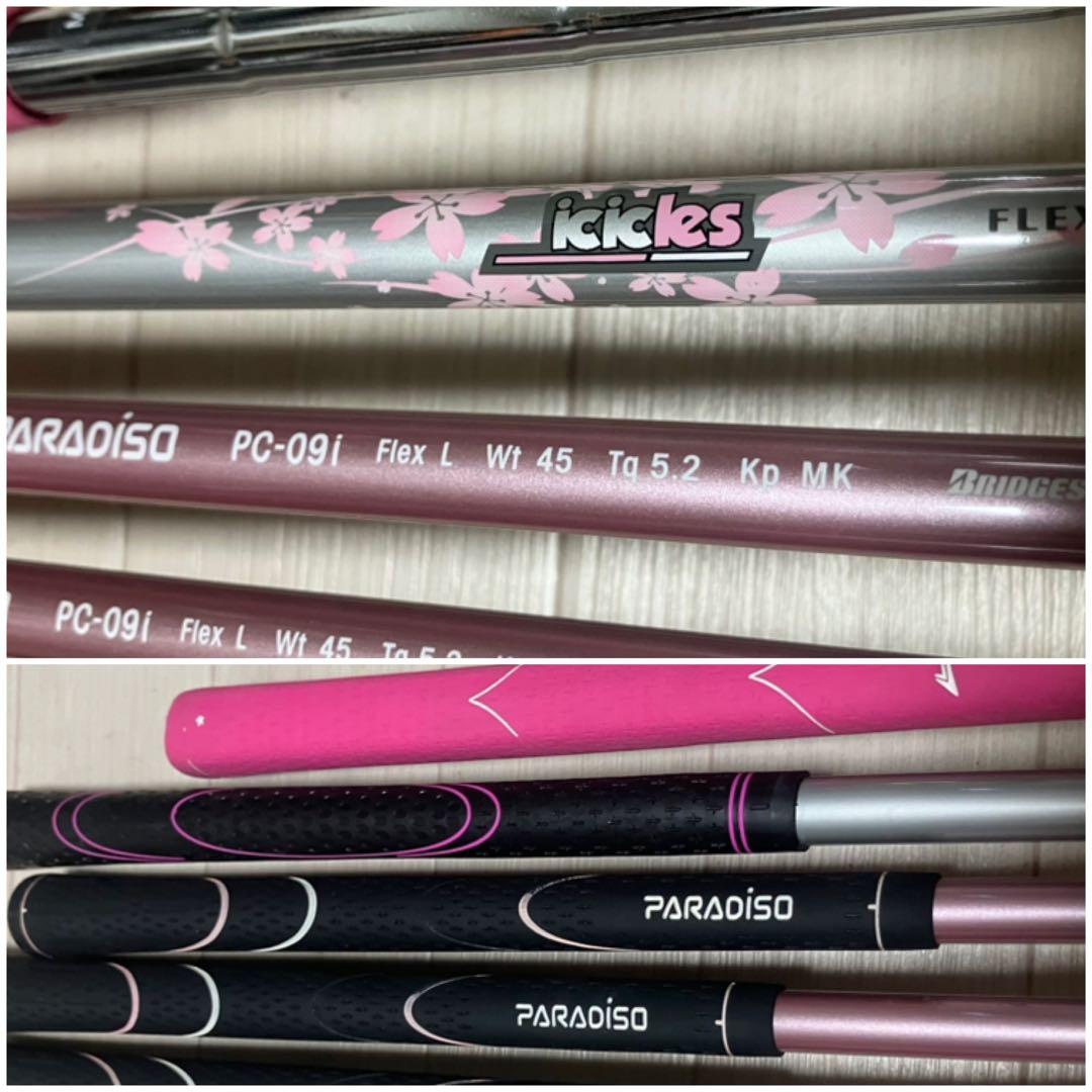 レディースゴルフセット OnreD/WORLDEAGLE他クラブ計8本バック付