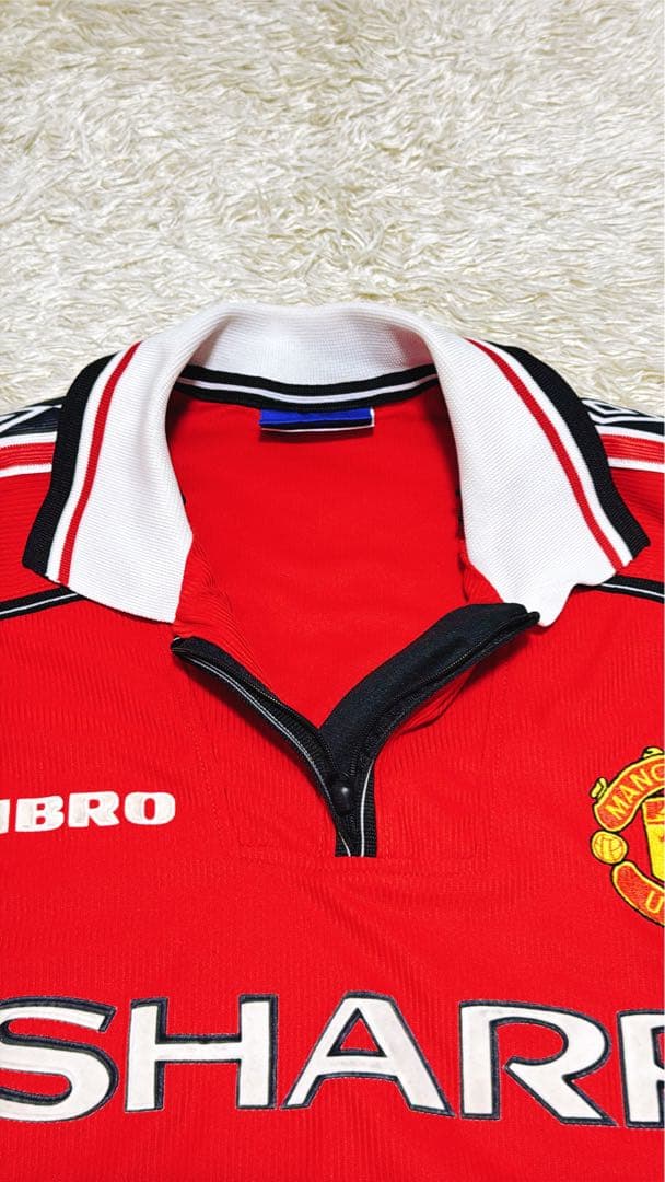 希少✨イングランド製　マンチェスターユナイテッド　ユニフォーム　ゲームシャツ