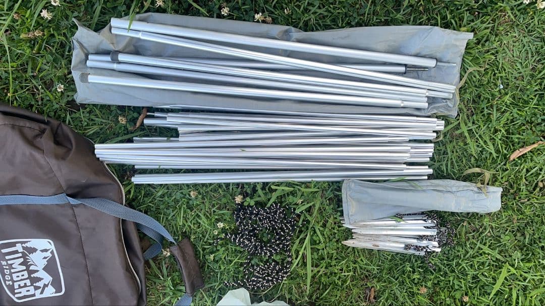 TIMBER RIDGEツールームテント　大型防水テント ポリエステル製