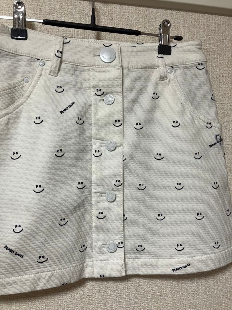【美品】PEARLY GATES パーリーゲイツ フロントボタンスカート