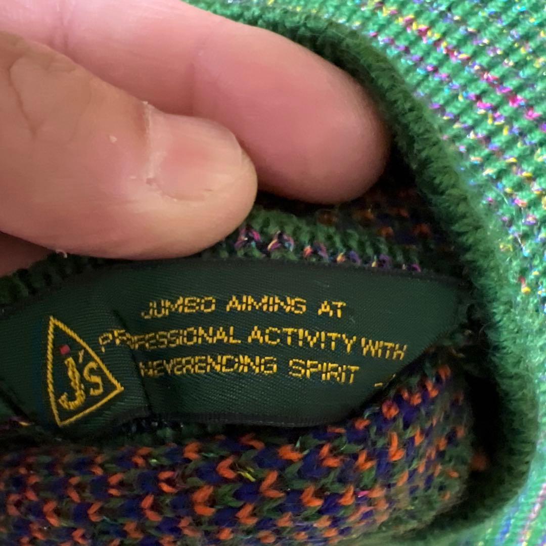 美品　J's ジャンボ尾崎　セーター　ニット　ブリヂストンスポーツ　L 緑　紺