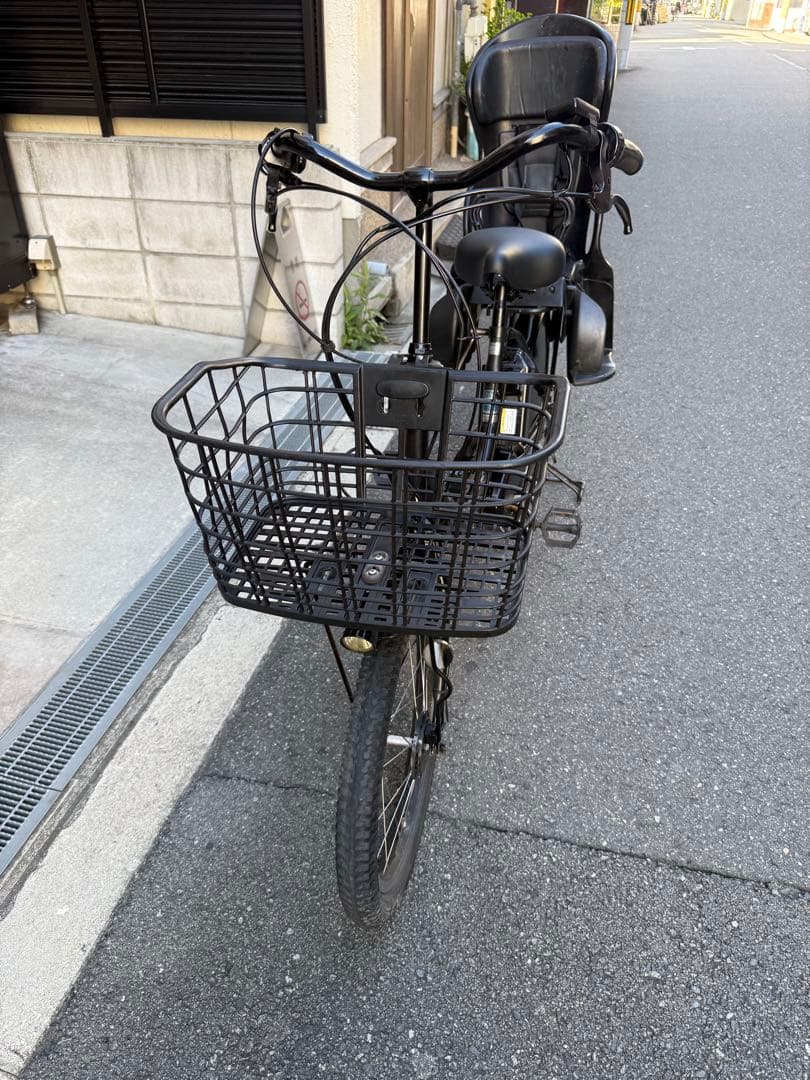 子供乗せ　ヤマハ　電動アシスト自転車 チャイルドシート付き ブラック