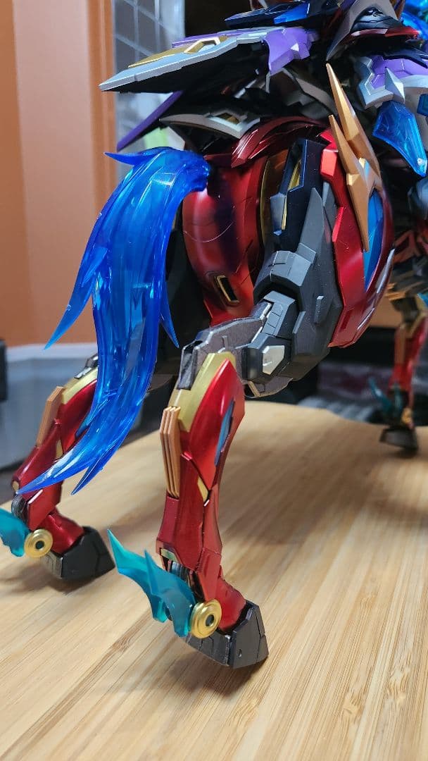 摩動核趙雲　全塗装完成品　呂布イメージ塗装