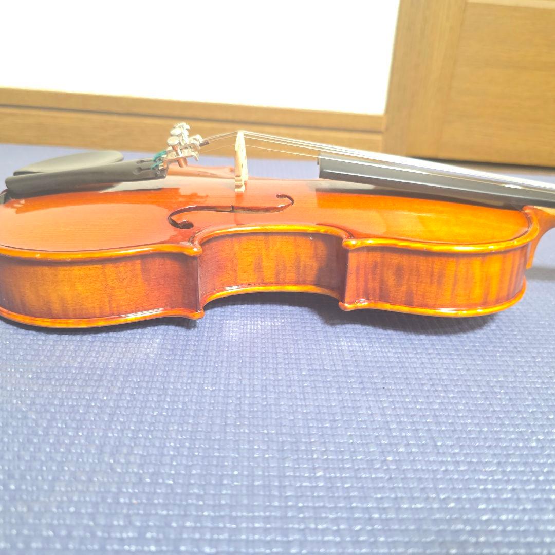 418】極虎艶杢　鈴木バイオリン No.300● 1/8 2001年製　虎杢