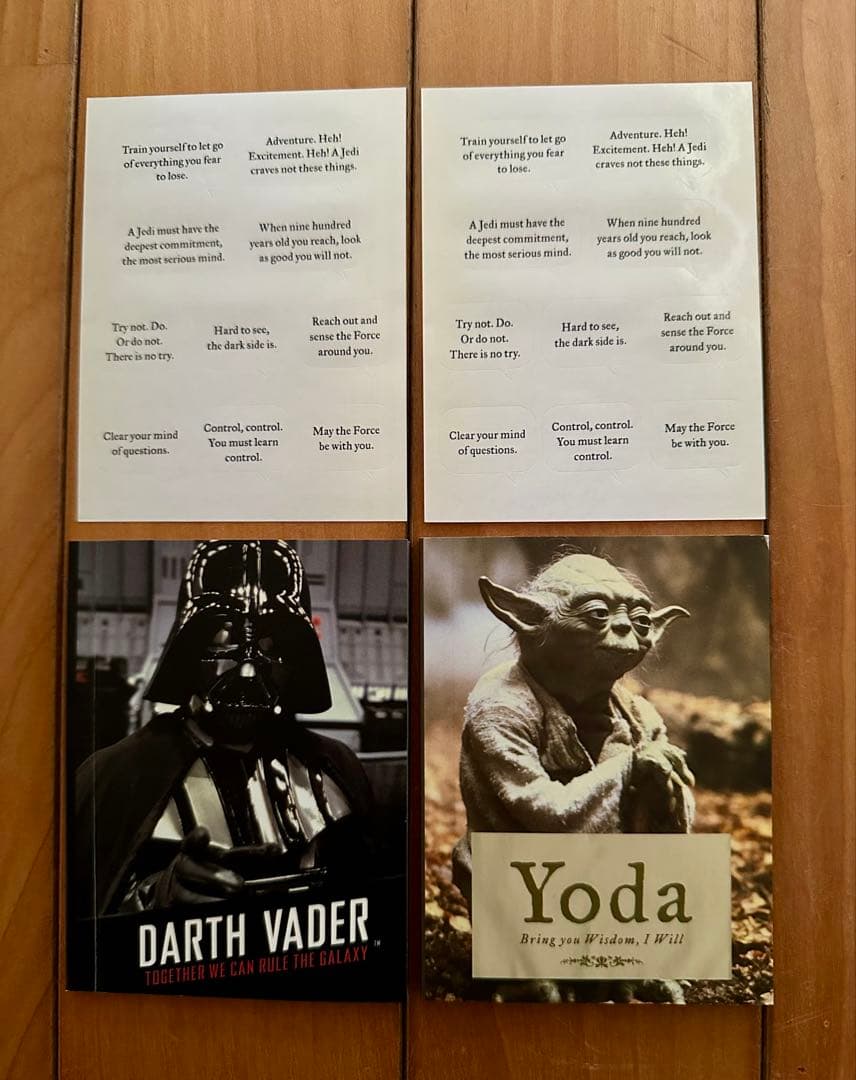 R2-D2 C-3PO フィギュアとダースベーダー　ヨーダフィギュアセット