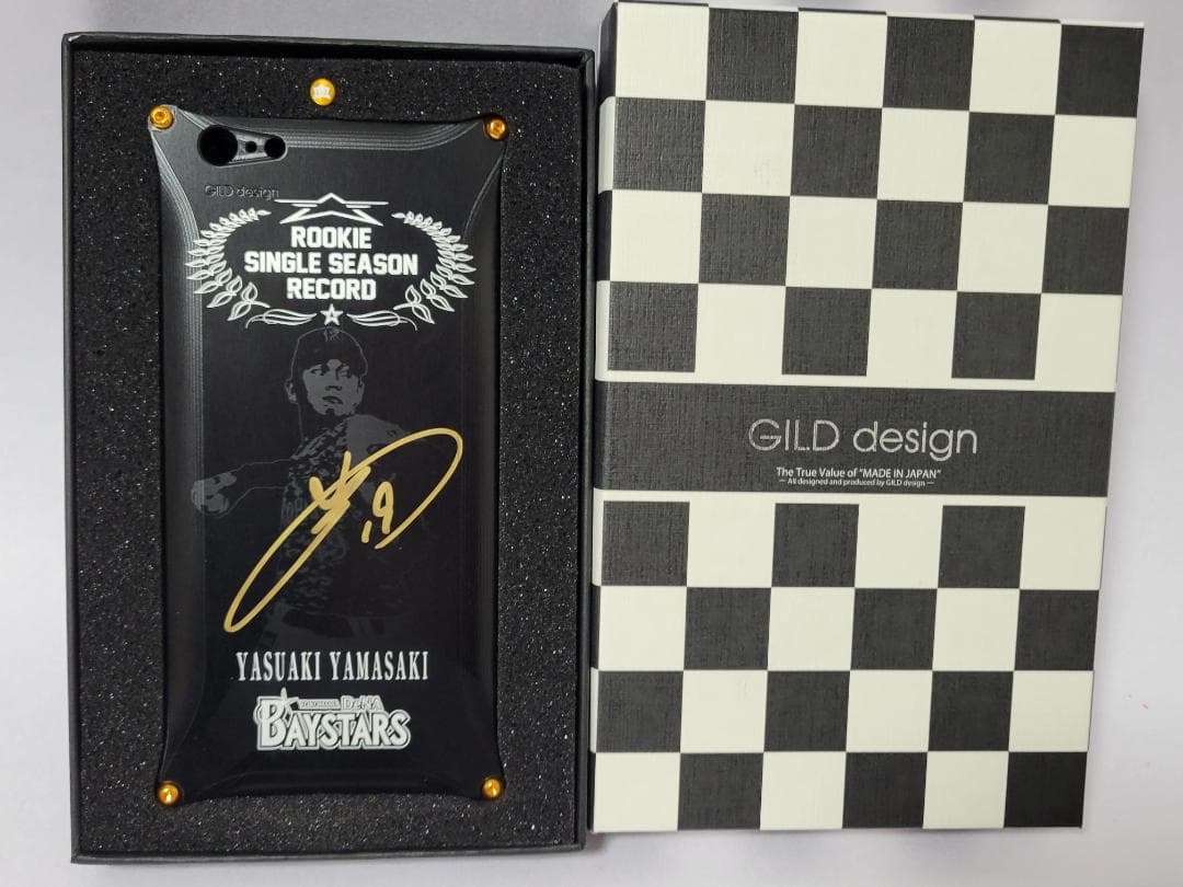 限定200 #19 山﨑康晃 新人最多セーブ 直筆サイン入り スマホケース 美品