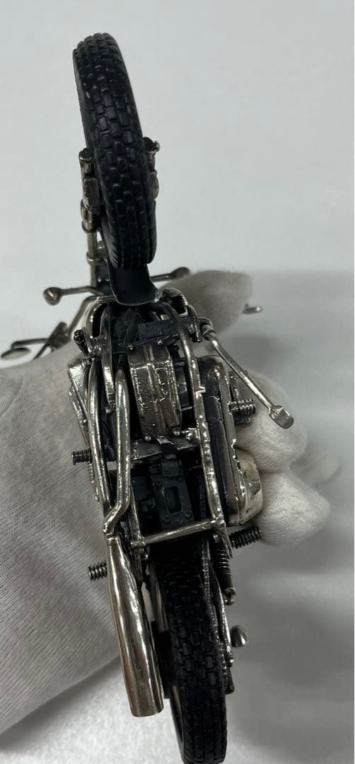 純銀　ハーレー　置物