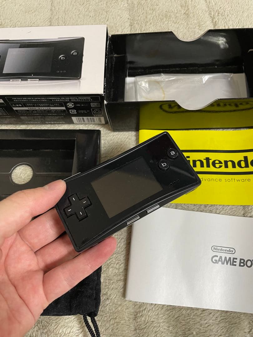 【4点セット】ゲームボーイミクロ　本体　ファミコンミニシリーズソフト3本　GBA