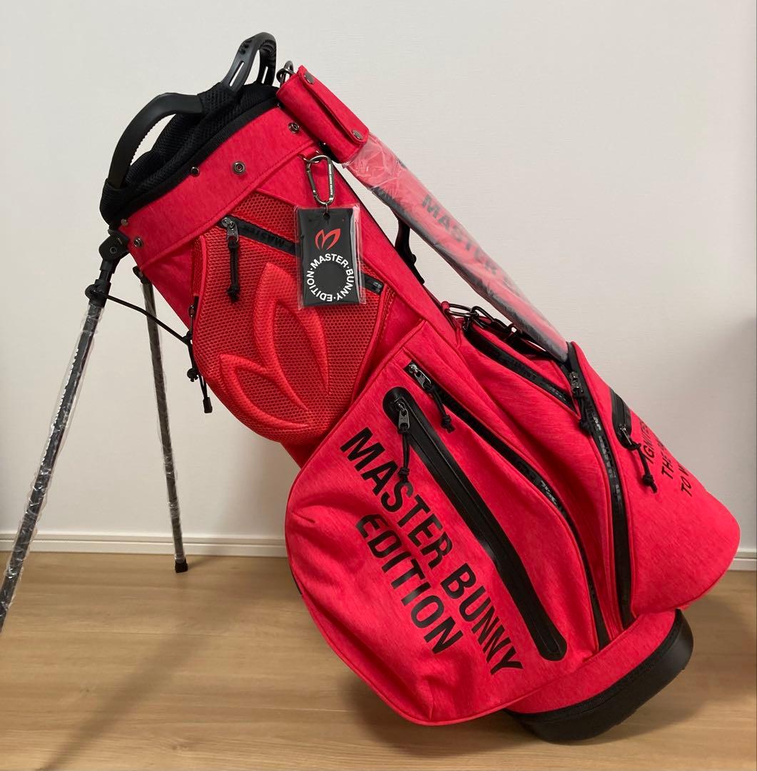 新品 パーリーゲイツ マスターバニー 杢調Peスタンド式キャディバッグ