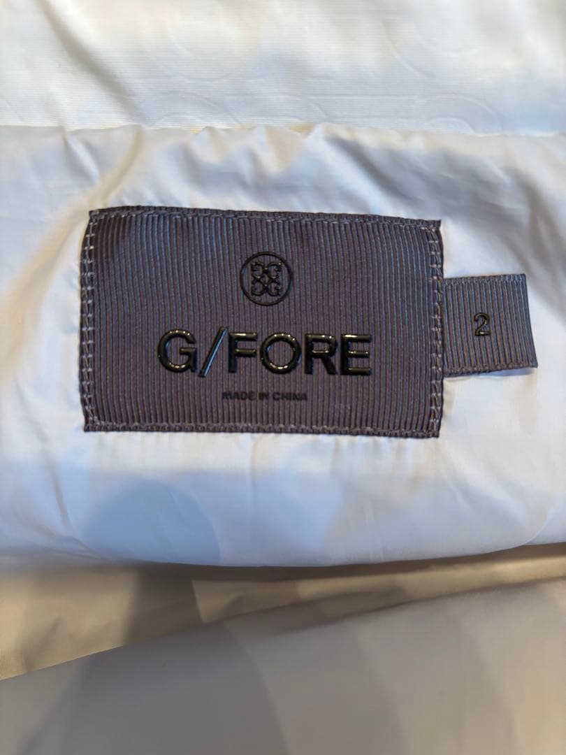 G/FORE ホワイト ダウンジャケット フード付き
