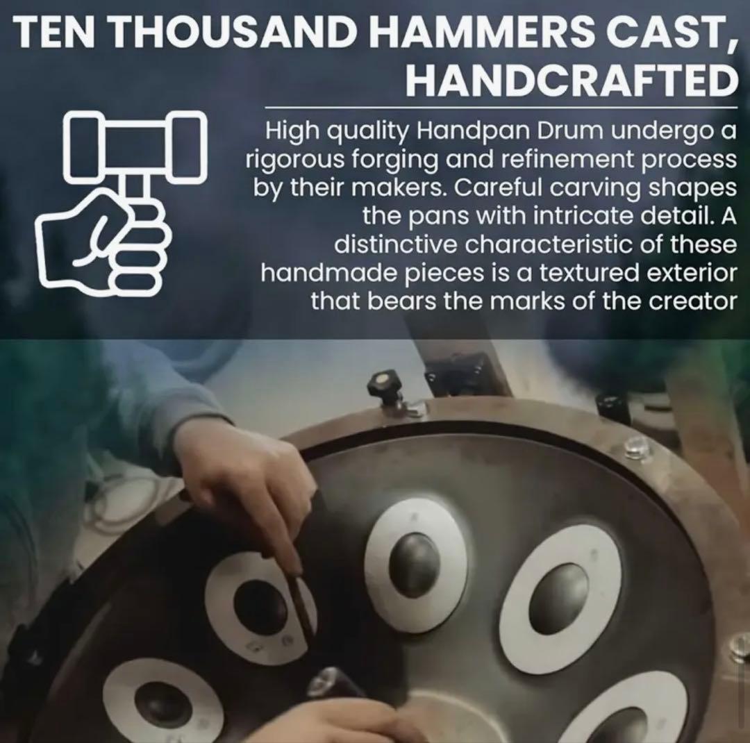 ハンドパン12音　440Hz 55.88cm Dマイナー