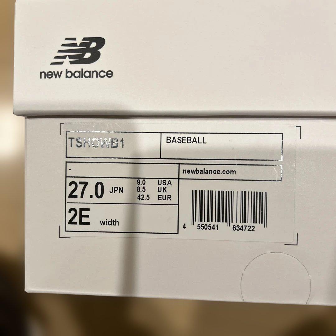 New Balance トレーニングシューズ ホワイト/ブルー大谷翔平　27.0