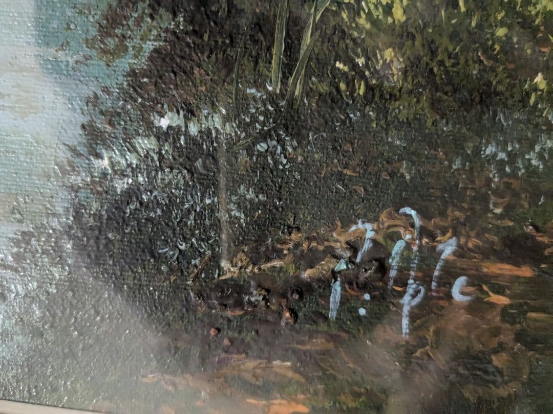 シドニー購入品　風景画 油彩画 　37年前　バーバーブリッジ　オーストラリア