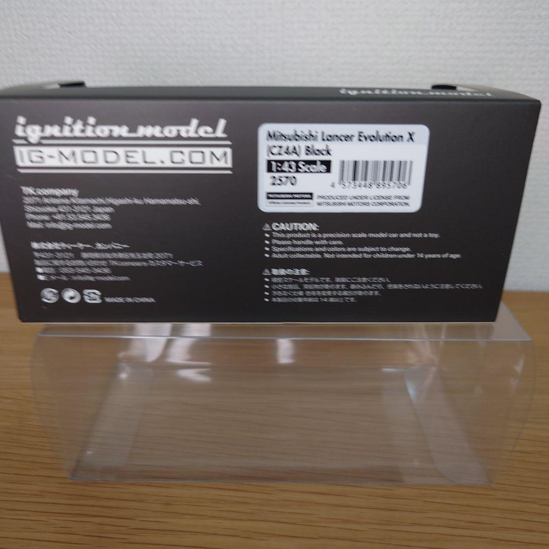イグニッションモデル　1/43 三菱 ランサーエボリューションⅩ　ブラック