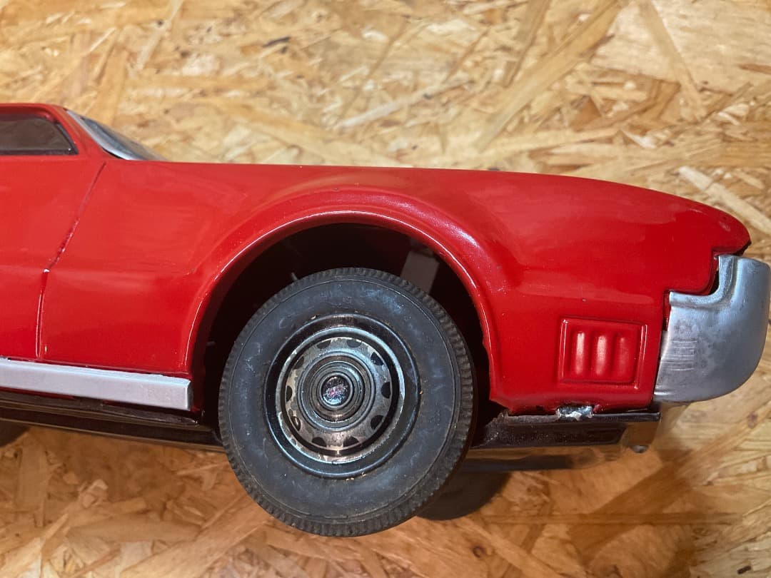 ATC アサヒ玩具 日本製 当時物 TORONADO ブリキ 特大 40cm